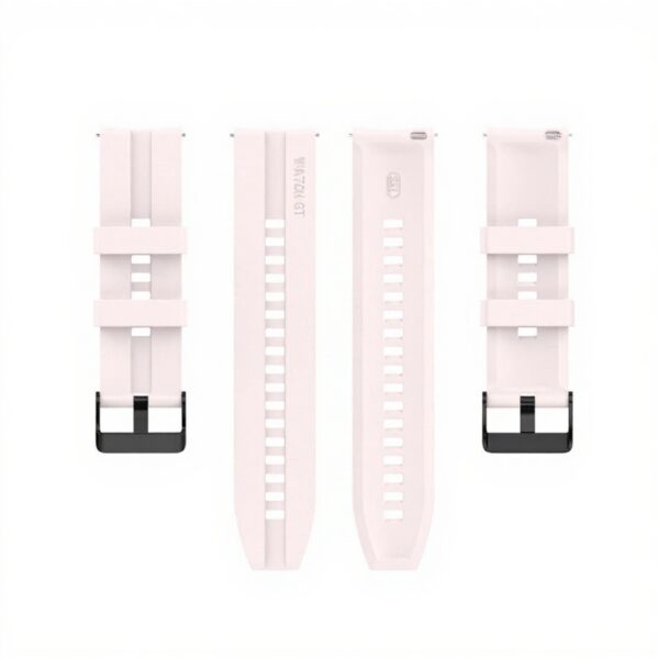 Λουράκι Huawei Watch GT 3 46mm/GT Runner 22mm Ανοιχτό Ροζ Silicone Replacement Watchband with Black Buckle Quicksand Pink
