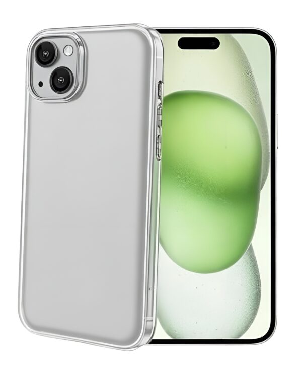 Forcell iPhone 15 Plus Θήκη Σιλικόνης TPU 1.5mm - Διάφανη