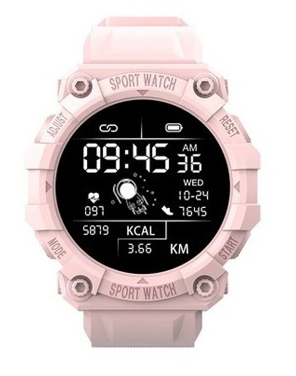 FD68 Smartwatch με Παλμογράφο (ΡΟΖ)