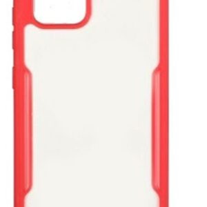 Forcell Xiaomi Redmi Note 10 4G / Note 10S / Poco M5s Acrylic Θήκη με Πλαίσιο Σιλικόνης Διάφανη - Red
