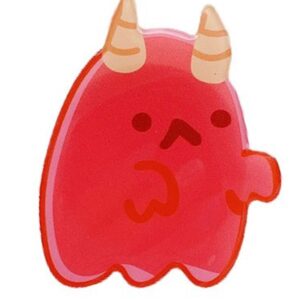 Phone Holder Με Σχέδιο Cartoon Shape Airbag Epoxy Lazy Telescopic Phone Hold Red Ghost