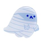 Phone Holder Με Σχέδιο Cartoon Shape Airbag Epoxy Lazy Telescopic Phone Hold White Ghost