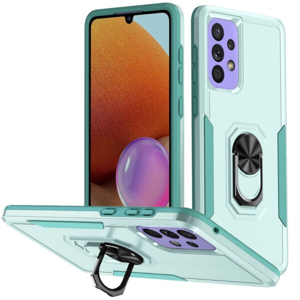 Samsung Galaxy A53 5G Θήκη Πράσινο Με Σταντ Pioneer Armor PC + TPU Holder Phone Case Green