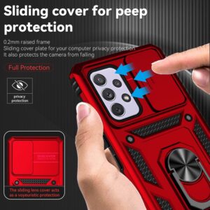 Samsung Galaxy A53 5G Θήκη Κόκκινη Με Σταντ Sliding Camshield Holder Phone Case Red