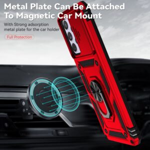 Samsung Galaxy A53 5G Θήκη Κόκκινη Με Σταντ Sliding Camshield Holder Phone Case Red