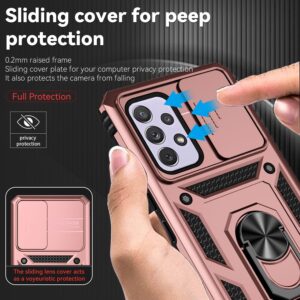 Samsung Galaxy A53 5G Θήκη Ροζ Με Σταντ Sliding Camshield Holder Phone Case Pink