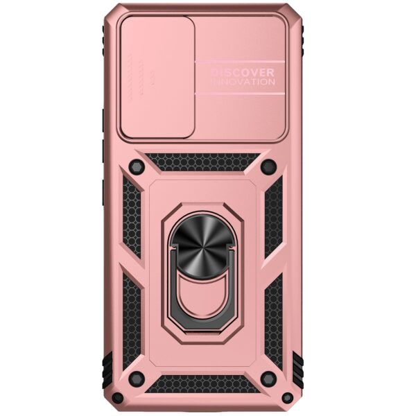 Samsung Galaxy A53 5G Θήκη Ροζ Με Σταντ Sliding Camshield Holder Phone Case Pink