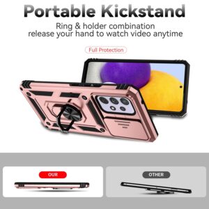 Samsung Galaxy A53 5G Θήκη Ροζ Με Σταντ Sliding Camshield Holder Phone Case Pink