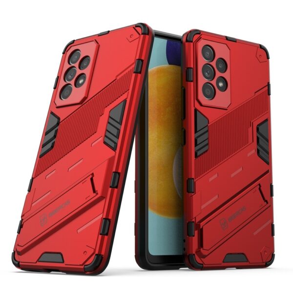 Samsung Galaxy A53 5G Σκληρή Θήκη Κόκκινη Με Σταντ Punk Armor 2 in 1 PC + TPU Phone Case Red
