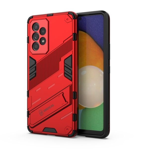 Samsung Galaxy A53 5G Σκληρή Θήκη Κόκκινη Με Σταντ Punk Armor 2 in 1 PC + TPU Phone Case Red