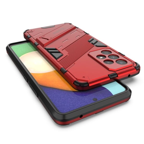 Samsung Galaxy A53 5G Σκληρή Θήκη Κόκκινη Με Σταντ Punk Armor 2 in 1 PC + TPU Phone Case Red