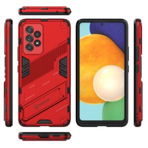 Samsung Galaxy A53 5G Σκληρή Θήκη Κόκκινη Με Σταντ Punk Armor 2 in 1 PC + TPU Phone Case Red