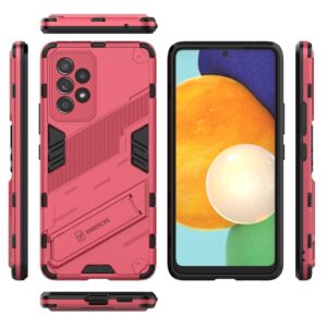 Samsung Galaxy A53 5G Σκληρή Θήκη Ροζ Με Σταντ Punk Armor 2 in 1 PC + TPU Phone Case Pink
