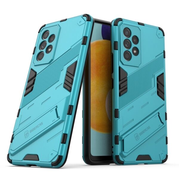 Samsung Galaxy A53 5G Σκληρή Θήκη Μπλε Με Σταντ Punk Armor 2 in 1 PC + TPU Phone Case Blue