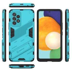 Samsung Galaxy A53 5G Σκληρή Θήκη Μπλε Με Σταντ Punk Armor 2 in 1 PC + TPU Phone Case Blue
