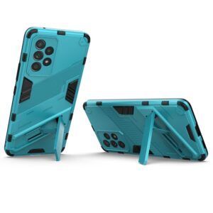 Samsung Galaxy A53 5G Σκληρή Θήκη Μπλε Με Σταντ Punk Armor 2 in 1 PC + TPU Phone Case Blue