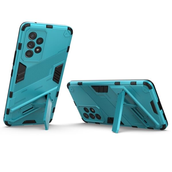 Samsung Galaxy A53 5G Σκληρή Θήκη Μπλε Με Σταντ Punk Armor 2 in 1 PC + TPU Phone Case Blue