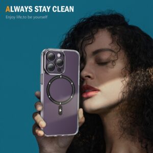 iPhone 15 Plus Θήκη Σιλικόνης Μαύρη Airbag Shockproof MagSafe Phone Case Black