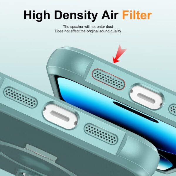 iPhone 14 Pro Θήκη Σιλικόνης Μπλε MagSafe Magnetic Holder Phone Case Lake Blue