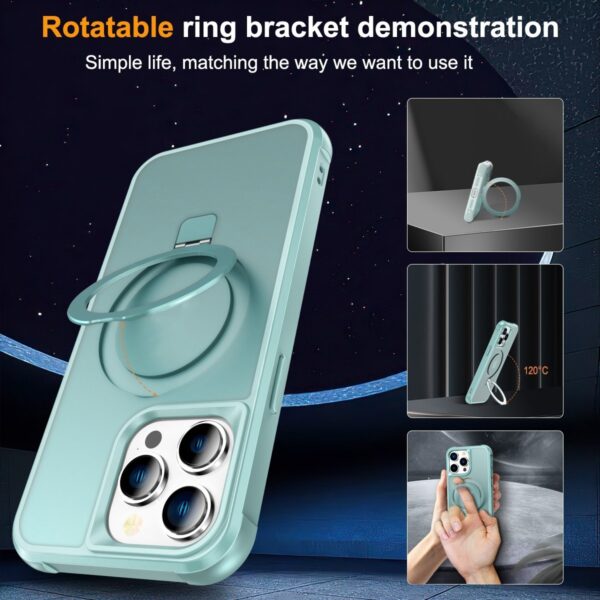 iPhone 14 Pro Θήκη Σιλικόνης Μπλε MagSafe Magnetic Holder Phone Case Lake Blue