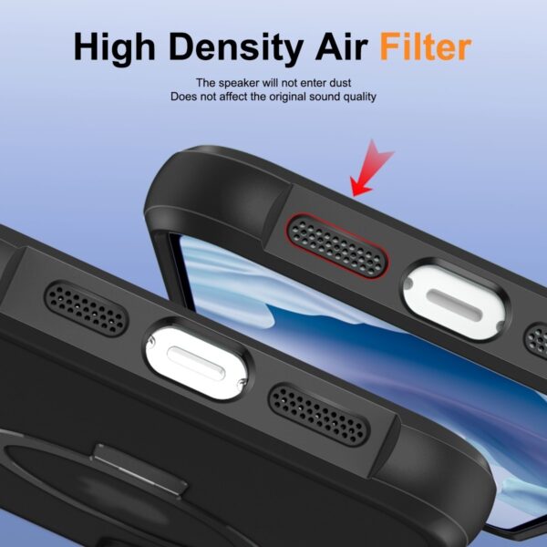 iPhone 14 Plus Θήκη Σιλικόνης Μαύρη MagSafe Magnetic Holder Phone Case Black