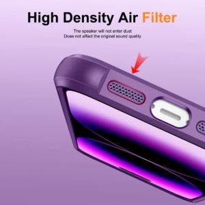 iPhone 14 Pro Θήκη Σιλικόνης Μωβ MagSafe Magnetic Holder Phone Case Purple