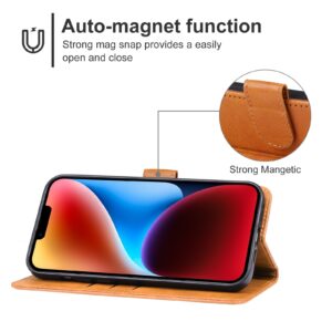 iPhone 15 Plus Θήκη Βιβλίο Καφέ Phone Case Brown