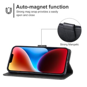 iPhone 15 Plus Θήκη Βιβλίο Μαύρο Phone Case Black