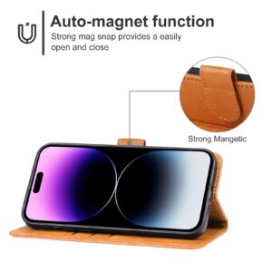 iPhone 15 Pro Max Θήκη Βιβλίο Καφέ Phone Case Brown