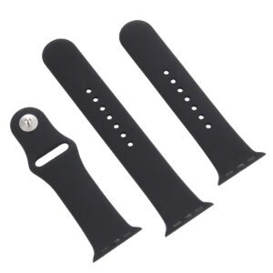 Λουράκι Apple Watch Ultra/Ultra2 - 49/ 45/ 44/ 42mm - Series 9/8/7 - SE/6/5/4/3/2/1 Rubber Sport Black