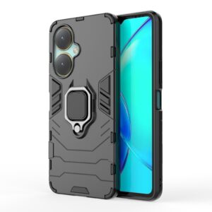 Vivo Y27 4G Θήκη Μαύρη Armor Warrior Shockproof PC + TPU Phone Case Black