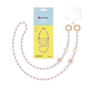 Λουράκι Λαιμού Πολύχρωμο με Λουλούδια Universal Θήκης Smartphone Colorful Flowers