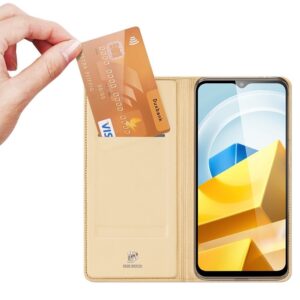 Xiaomi Poco M5 Θήκη Βιβλίο Χρυσό Dux Ducis Skin Pro Book Case Gold