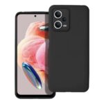 Xiaomi Redmi Note 12 5G Θήκη Σιλικόνης Μαύρο Soft Touch Silicone Rubber Soft Black