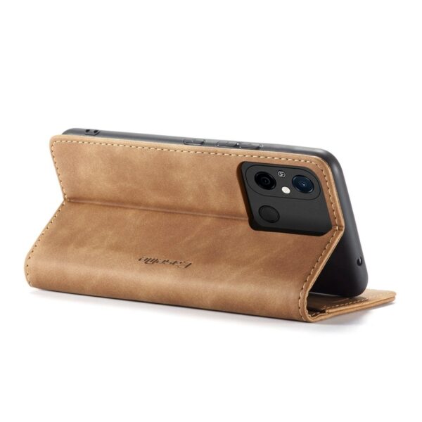Xiaomi Redmi 12C Θήκη Βιβλίο Καφέ CaseMe 013 Multifunctional Horizontal Flip Phone Case Brown