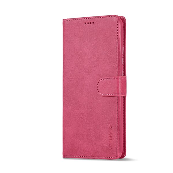 Xiaomi Redmi 12C Θήκη Βιβλίο Φούξια LC.IMEEKE Calf Texture Phone Case Fuchsia