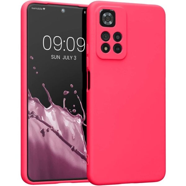 Xiaomi Redmi Note 11 Pro+ 5G Θήκη Σιλικόνης Φούξια Soft Touch Silicone Rubber Soft Case Fuchsia