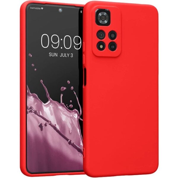 Xiaomi Redmi Note 11 Pro+ 5G Θήκη Σιλικόνης Κόκκινη Soft Touch Silicone Rubber Soft Case Red