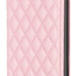 Tel1 Xiaomi Poco C65 / Xiaomi Redmi 13C 4G/5G Premium Diamond Lattice Magnetic Θήκη Βιβλίο - Pink