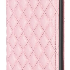 Tel1 Xiaomi Poco C65 / Xiaomi Redmi 13C 4G/5G Premium Diamond Lattice Magnetic Θήκη Βιβλίο - Pink