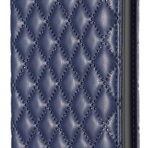 Tel1 Xiaomi Poco C65 / Xiaomi Redmi 13C 4G/5G Premium Diamond Lattice Magnetic Θήκη Βιβλίο - Blue