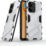 Forcell Xiaomi Poco C65 / Xiaomi Redmi 13C 4G / 5G Punk Armor Θήκη Σκληρή - White