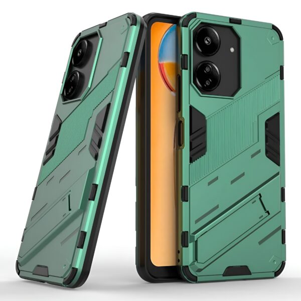 Forcell Xiaomi Poco C65 / Xiaomi Redmi 13C 4G / 5G Punk Armor Θήκη Σκληρή - Green