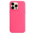 iPhone 14 Pro Max Θήκη Σιλικόνης Φούξια Soft Touch Silicone Rubber Soft Case Fuchsia