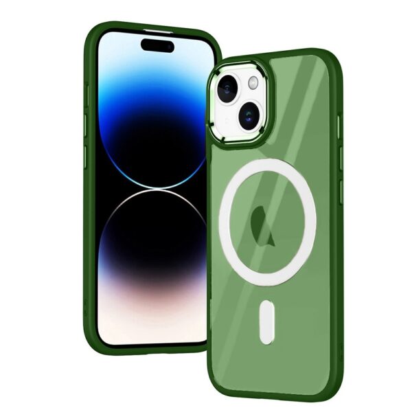 iPhone 15 Plus Θήκη Σιλικόνης Πράσινη Magnetic MagSafe Phone Case Green iPhone 15 Plus Θήκη Σιλικόνης Πράσινη Magnetic MagSafe Phone Case Green