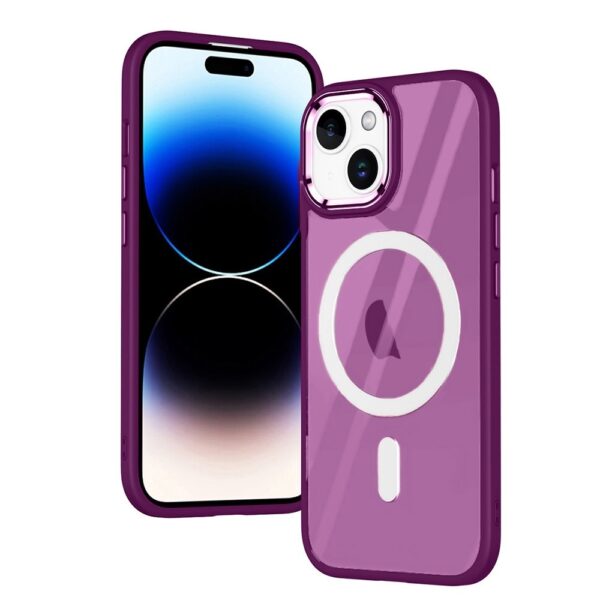 iPhone 15 Plus Θήκη Σιλικόνης Μωβ Magnetic MagSafe Phone Case Purple iPhone 15 Plus Θήκη Σιλικόνης Μωβ Magnetic MagSafe Phone Case Purple