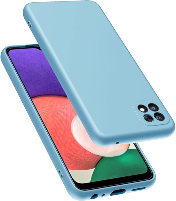 samsung-galaxy-a22-5g-thiki-soft-touch-silicone-rubber-soft-case-light-blue