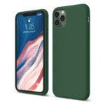 iPhone 11 Pro Max Θήκη Σιλικόνης Π΄ρασινο Soft Touch Silicone Rubber Soft Case Green