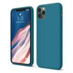 iPhone 11 Pro Max Θήκη Σιλικόνης Πετρόλ Soft Touch Silicone Rubber Soft Case Petrol