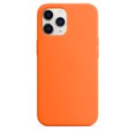 iPhone 11 Pro Θήκη Σιλικόνης Πορτοκαλί Soft Touch Silicone Rubber Soft Case Orange